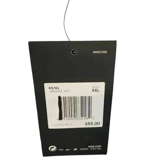 Nike Dri-Fit Golf Georgetown Hoyas Short Sleeve Polo Shirt Size 2 XL Blue White - Picture 4 of 7